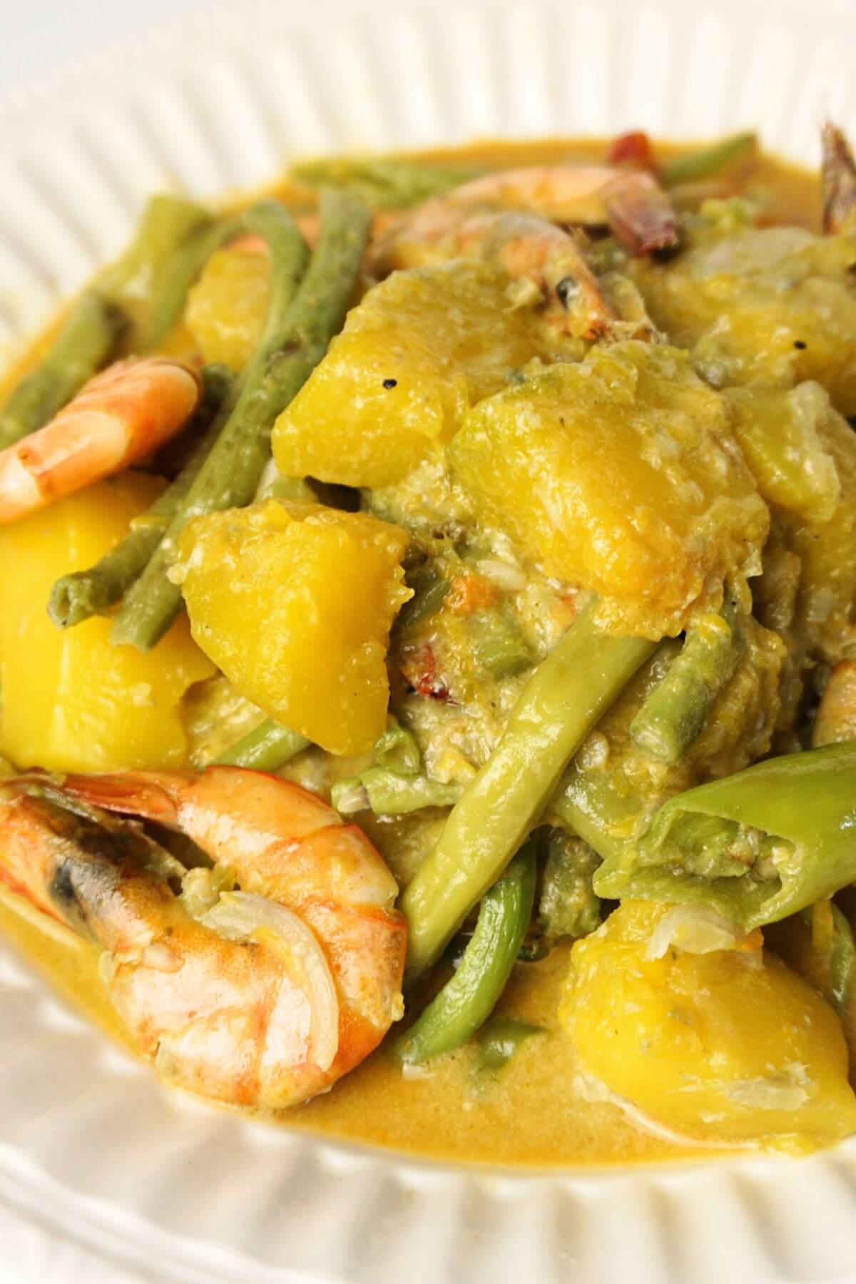 Ginataang gulay with shrimp.