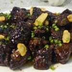 Beef salpicao in plate.
