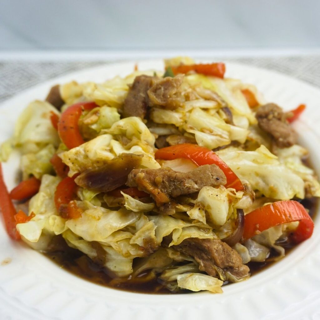 Ginisang Repolyo (Healthy Sauteed Cabbage) - Pinoy Family Recipes