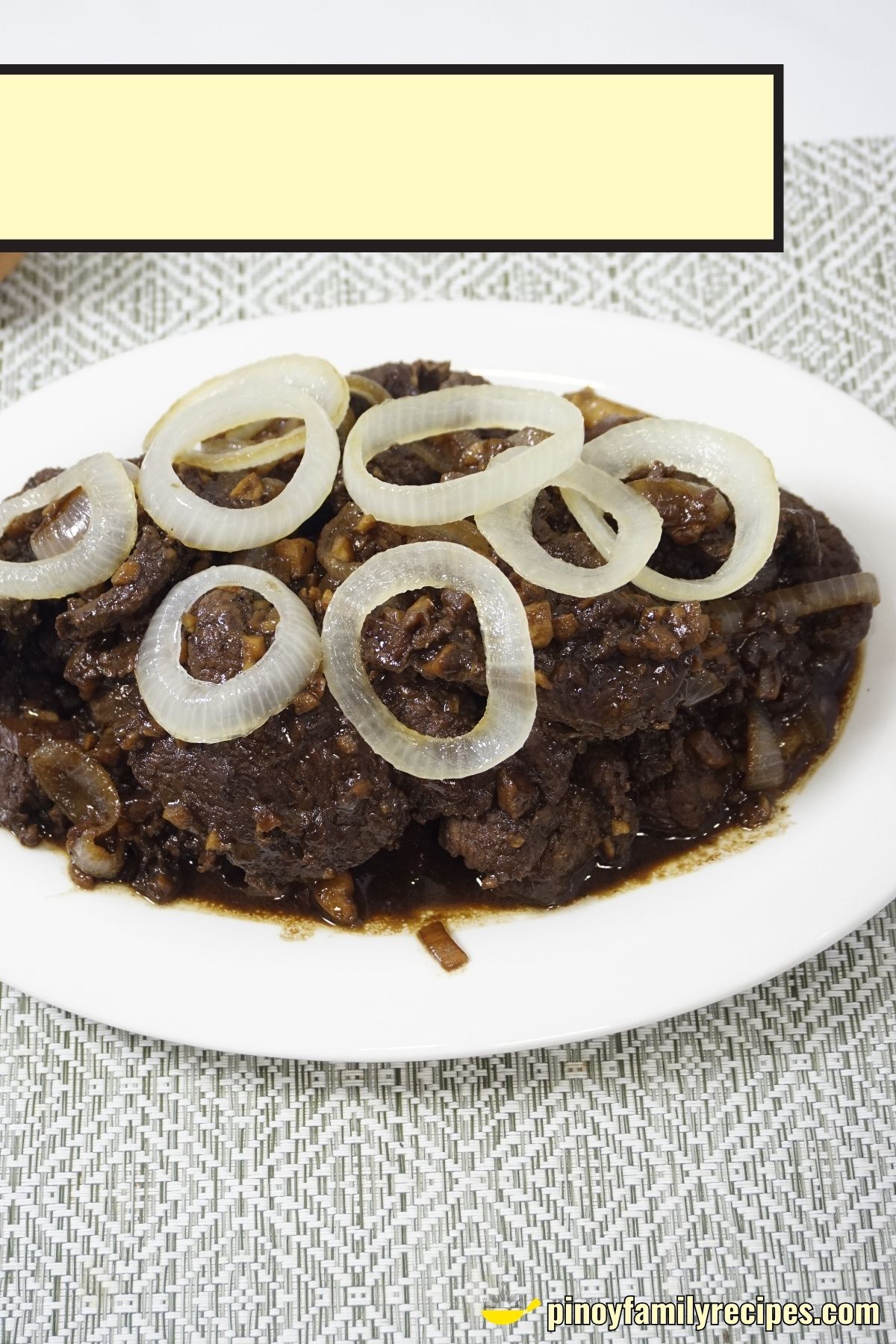 Filipino Beef Steak Recipe (Bistek Tagalog)