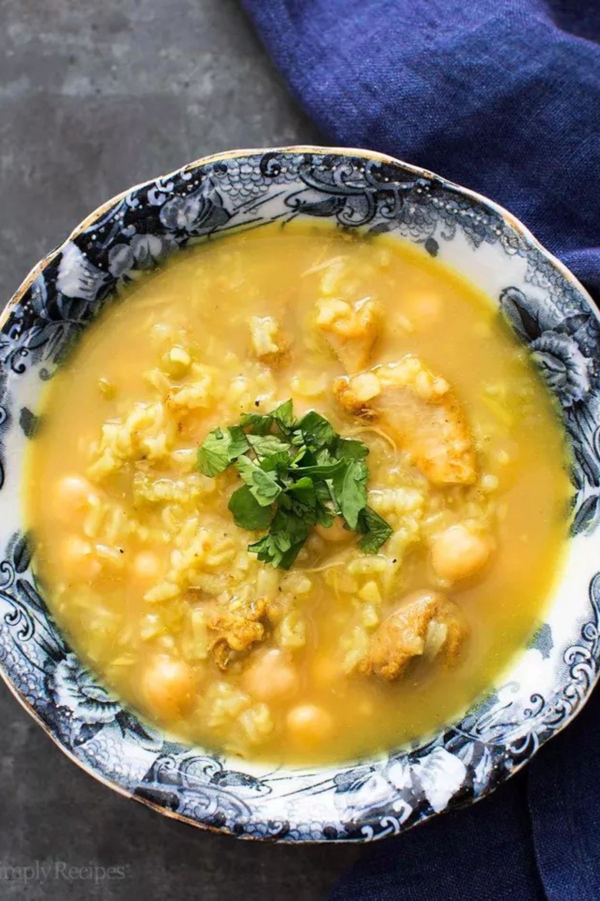 Lemon Chicken Chickpea Soup