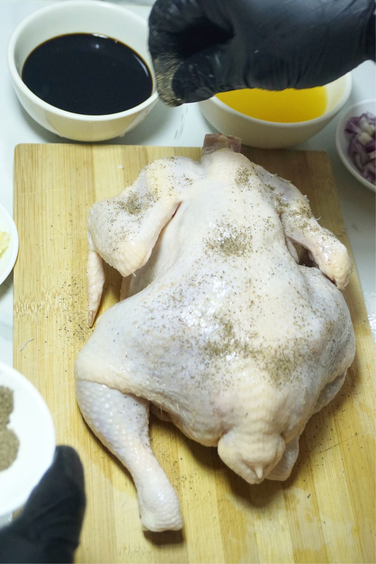 Seasoned whole chicken