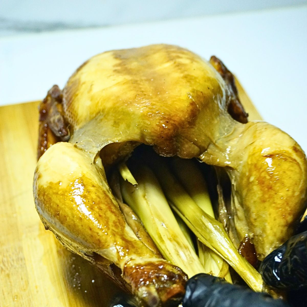 Stuffed whole roast chicken