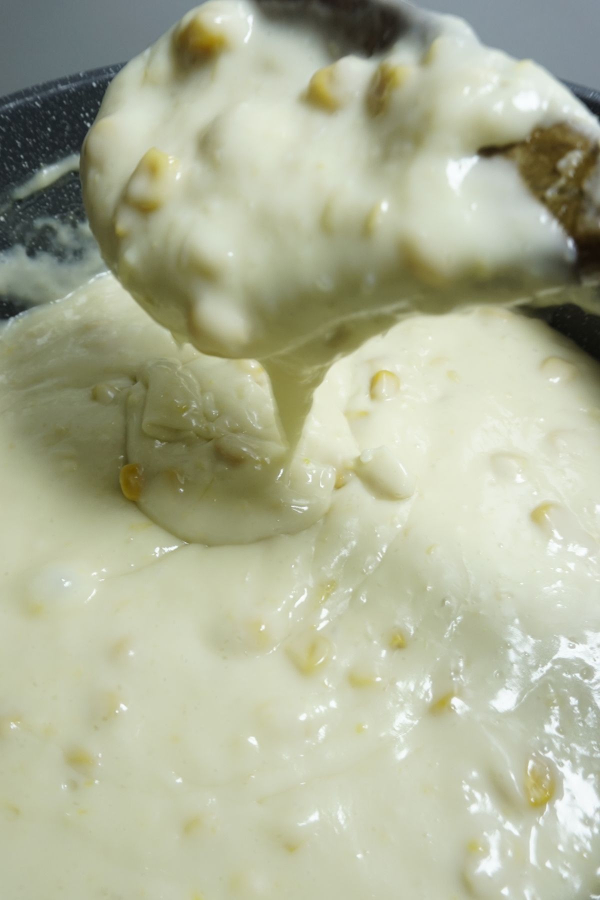 Thickened maja blanca mixture
