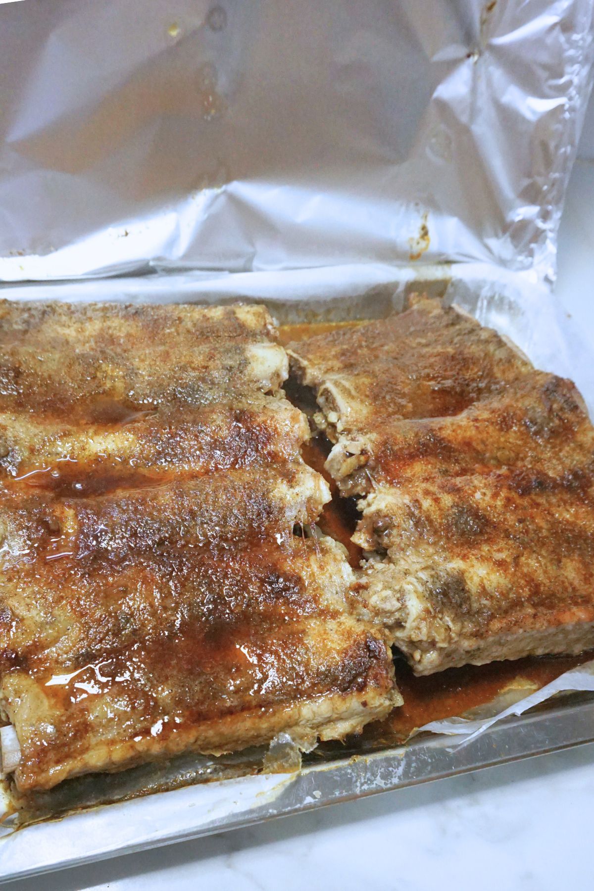 Bbq pork ribs from oven