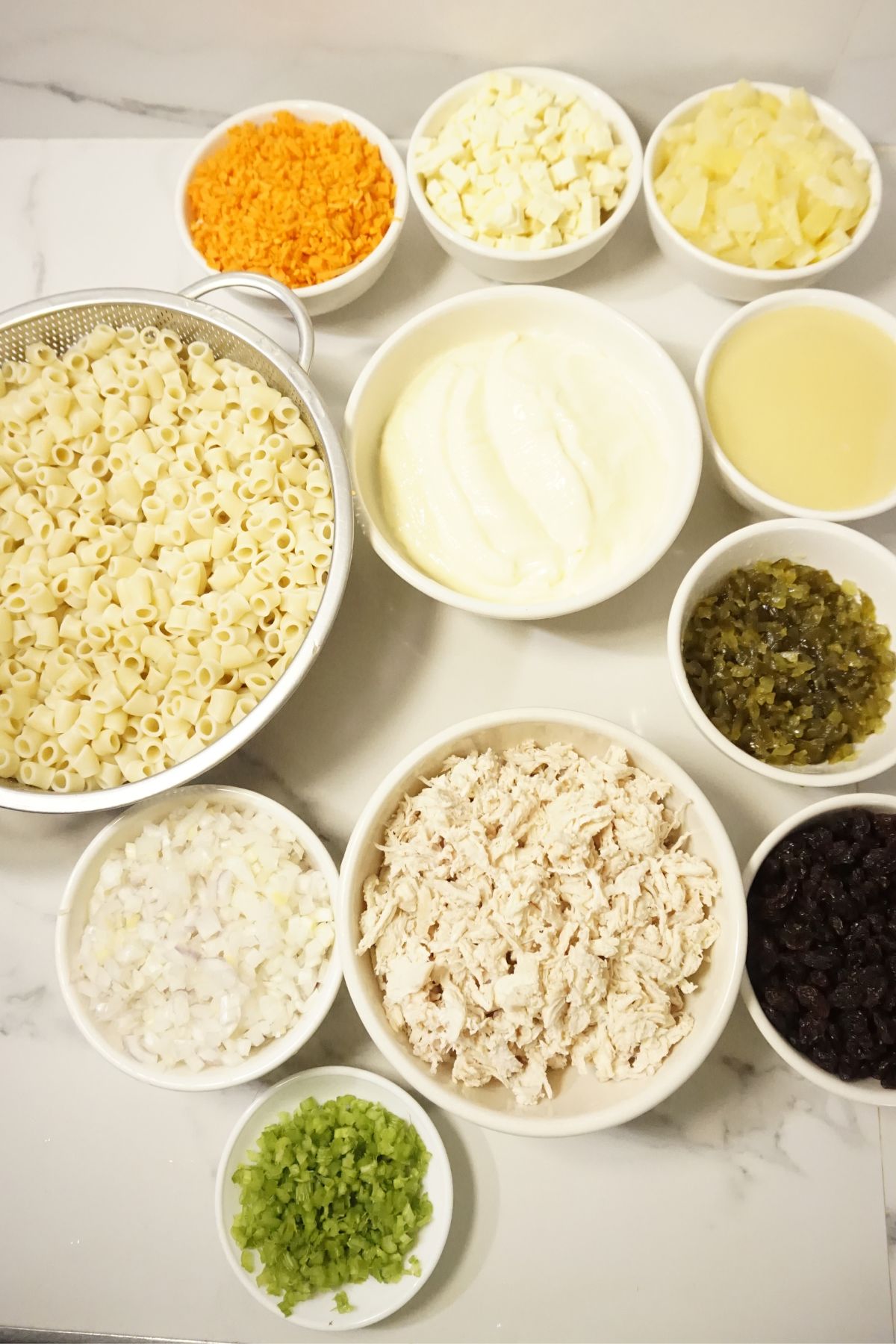 Macaroni salad ingredients